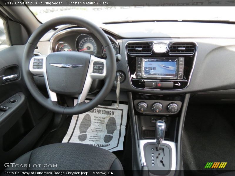 Tungsten Metallic / Black 2012 Chrysler 200 Touring Sedan