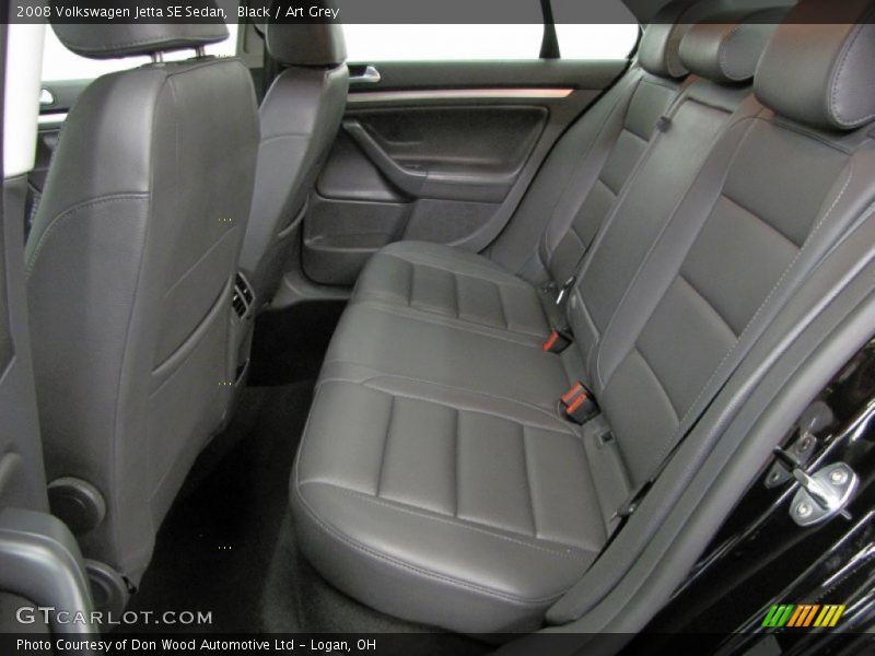 Black / Art Grey 2008 Volkswagen Jetta SE Sedan