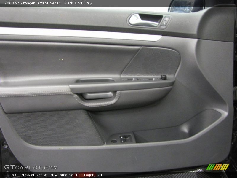 Black / Art Grey 2008 Volkswagen Jetta SE Sedan