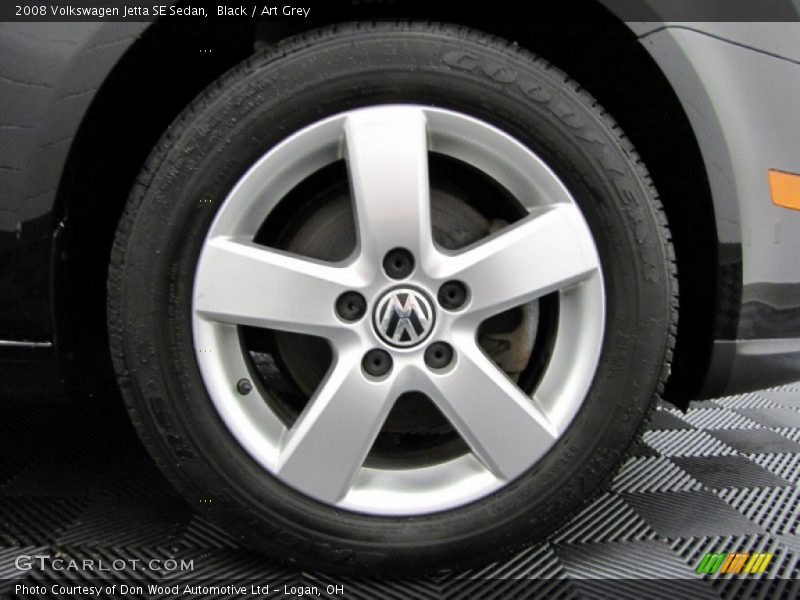 Black / Art Grey 2008 Volkswagen Jetta SE Sedan