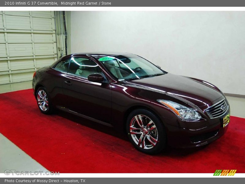 Midnight Red Garnet / Stone 2010 Infiniti G 37 Convertible