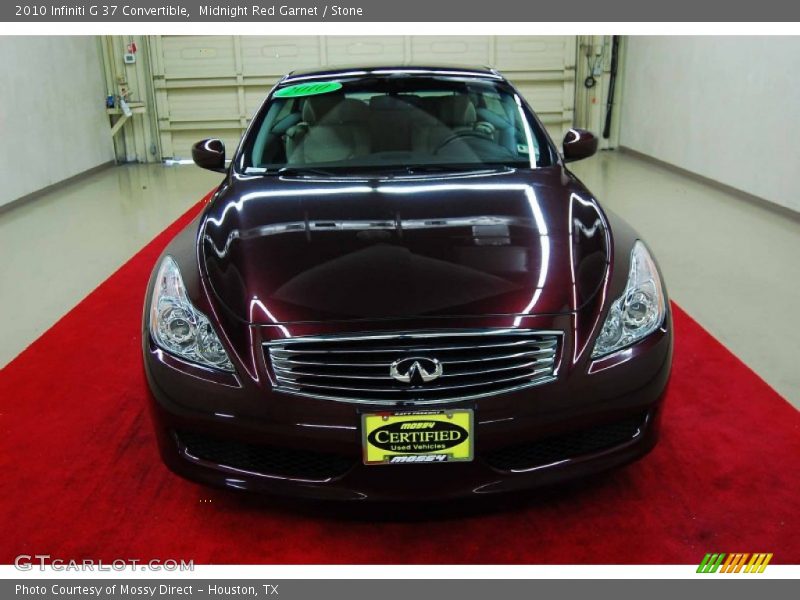 Midnight Red Garnet / Stone 2010 Infiniti G 37 Convertible