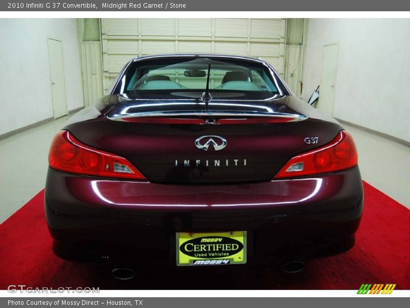 Midnight Red Garnet / Stone 2010 Infiniti G 37 Convertible