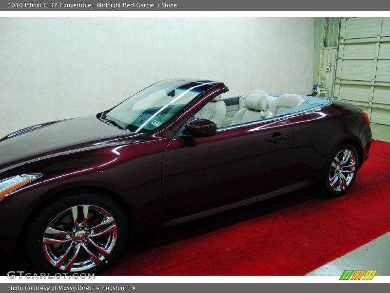 Midnight Red Garnet / Stone 2010 Infiniti G 37 Convertible