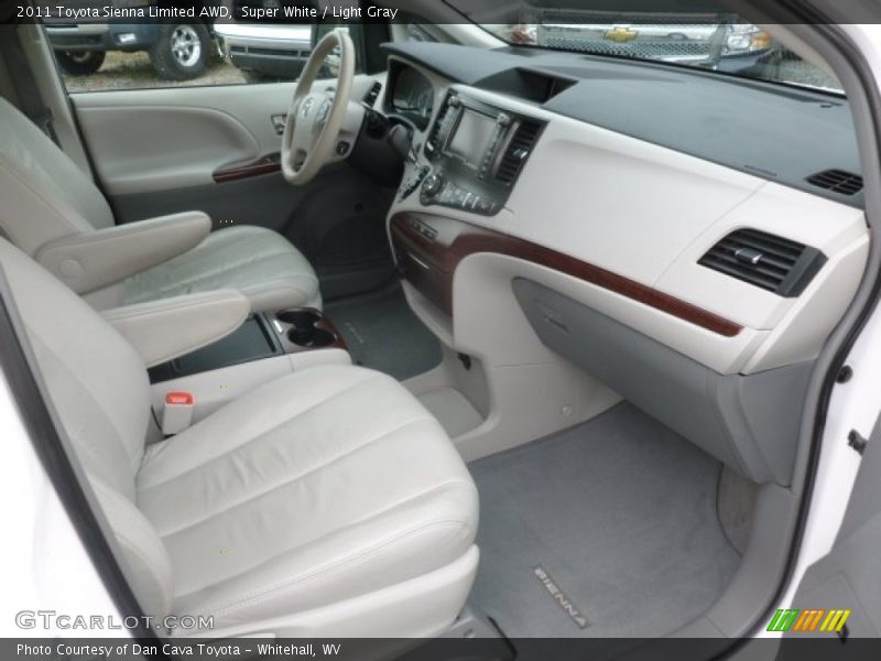 Super White / Light Gray 2011 Toyota Sienna Limited AWD