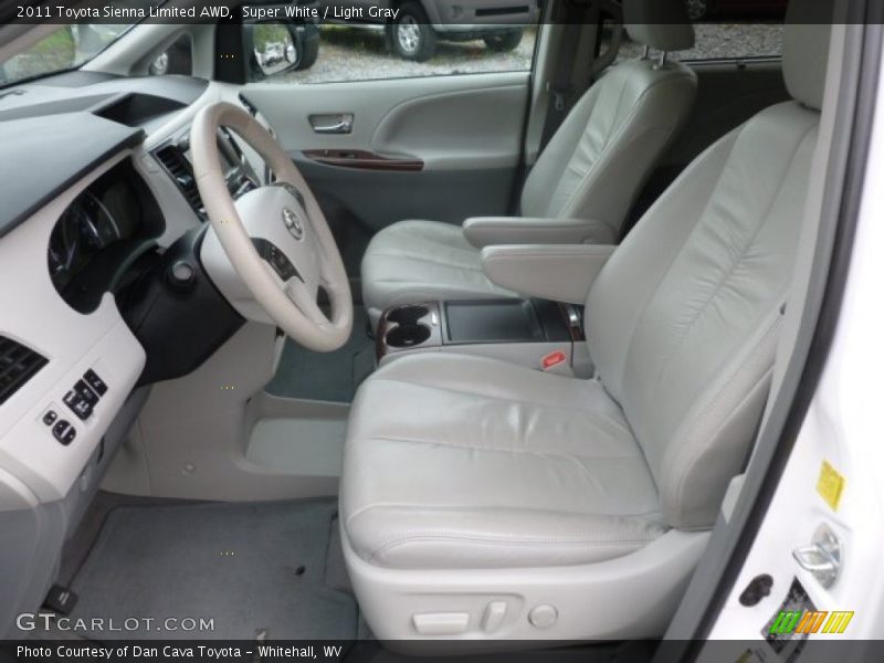 Super White / Light Gray 2011 Toyota Sienna Limited AWD