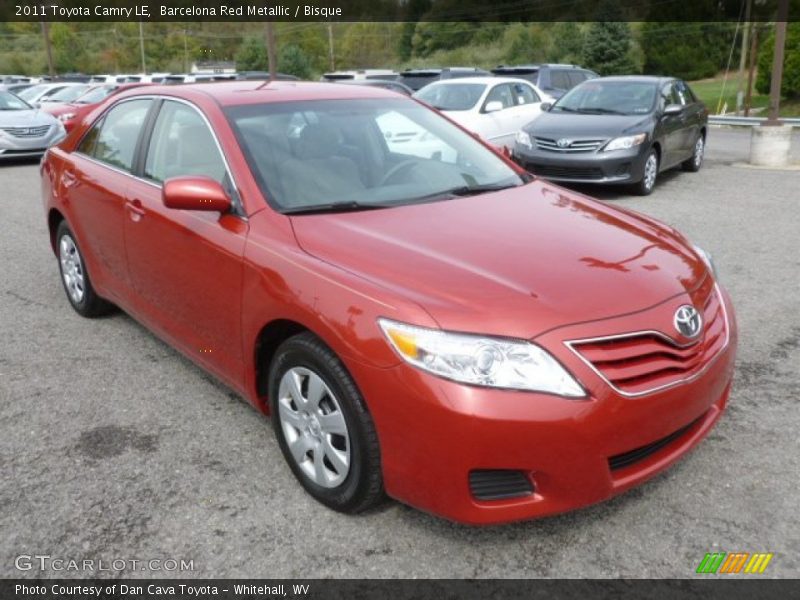 Barcelona Red Metallic / Bisque 2011 Toyota Camry LE