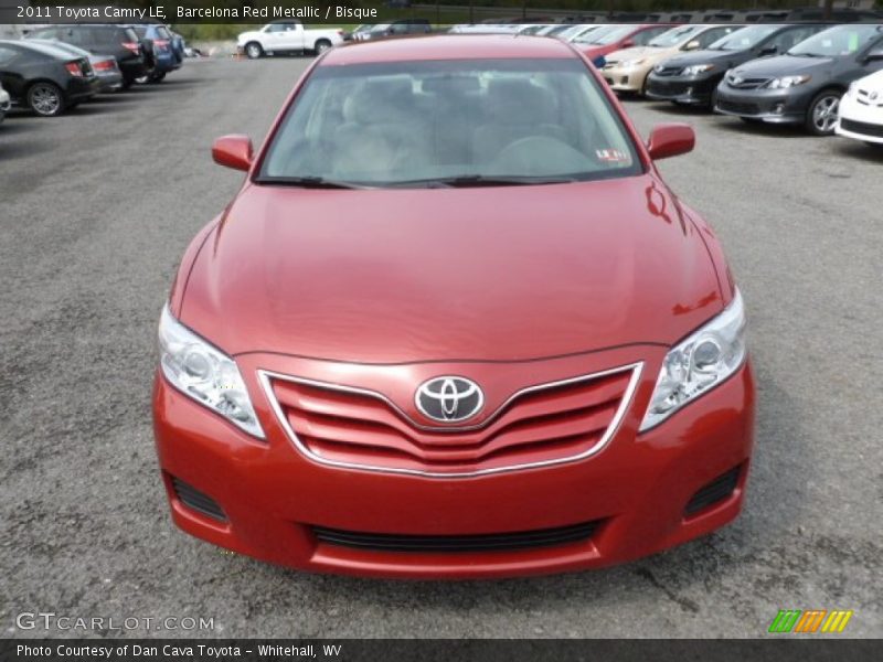 Barcelona Red Metallic / Bisque 2011 Toyota Camry LE
