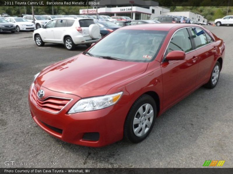 Barcelona Red Metallic / Bisque 2011 Toyota Camry LE