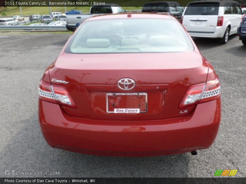 Barcelona Red Metallic / Bisque 2011 Toyota Camry LE