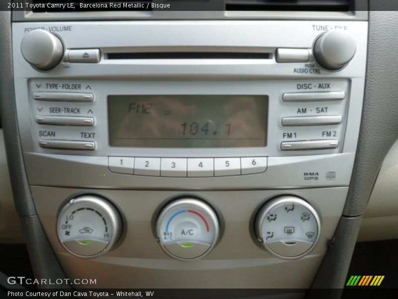 Barcelona Red Metallic / Bisque 2011 Toyota Camry LE