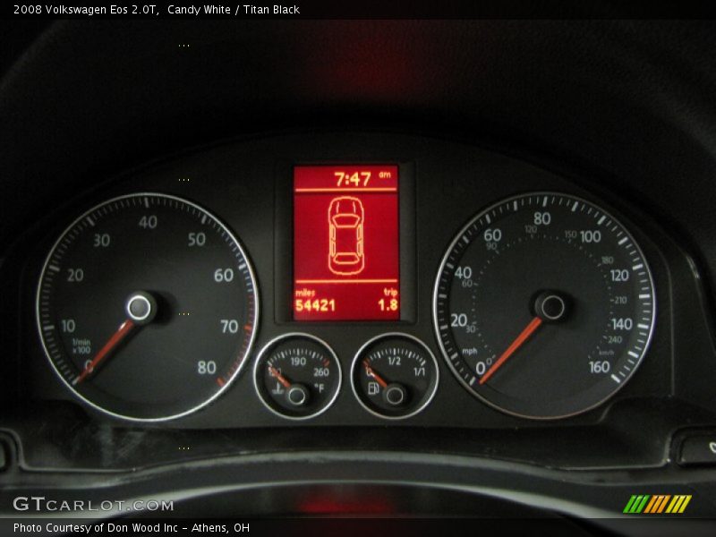 Candy White / Titan Black 2008 Volkswagen Eos 2.0T