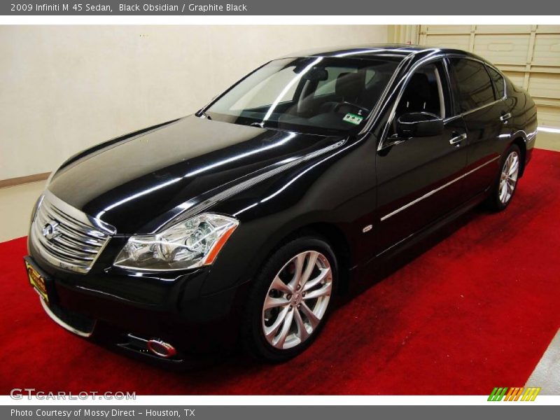 Black Obsidian / Graphite Black 2009 Infiniti M 45 Sedan