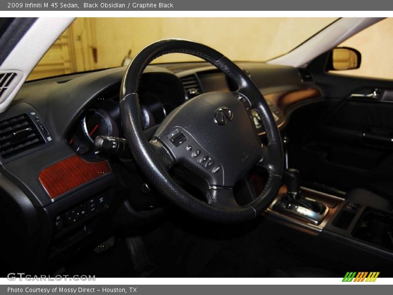 Black Obsidian / Graphite Black 2009 Infiniti M 45 Sedan