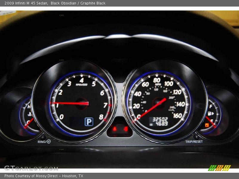 Black Obsidian / Graphite Black 2009 Infiniti M 45 Sedan