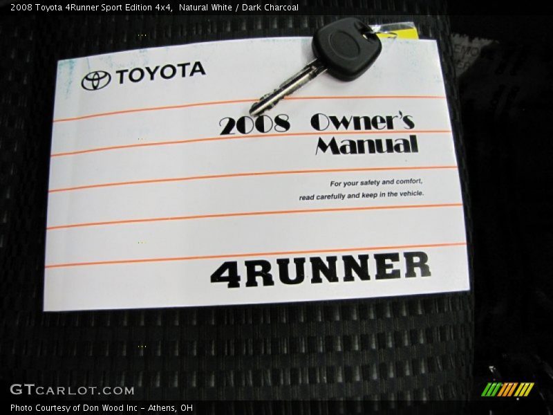 Natural White / Dark Charcoal 2008 Toyota 4Runner Sport Edition 4x4