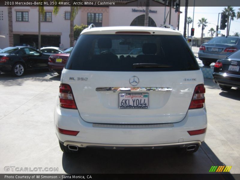 Arctic White / Cashmere 2010 Mercedes-Benz ML 350 4Matic