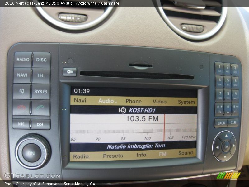 Arctic White / Cashmere 2010 Mercedes-Benz ML 350 4Matic