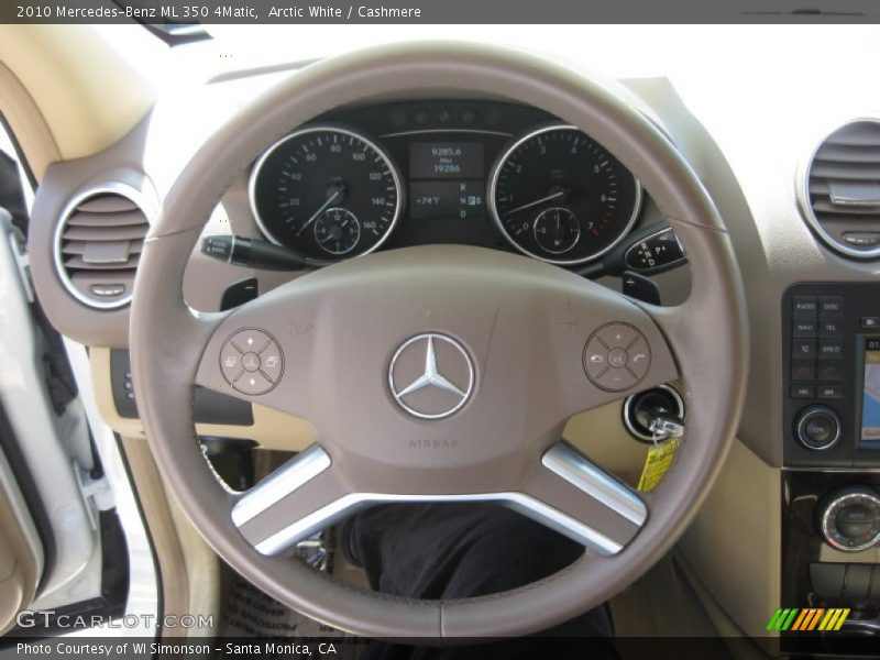 Arctic White / Cashmere 2010 Mercedes-Benz ML 350 4Matic