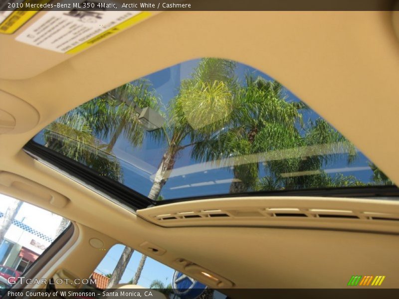 Arctic White / Cashmere 2010 Mercedes-Benz ML 350 4Matic