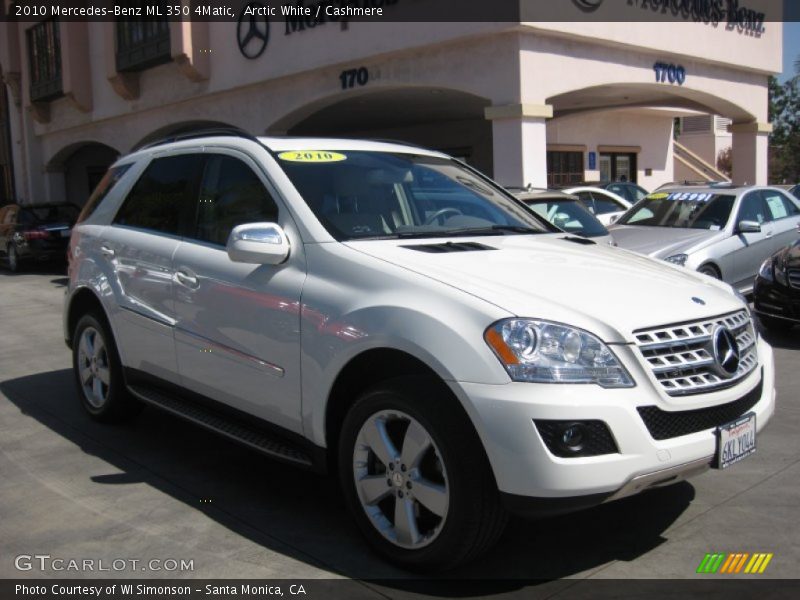 Arctic White / Cashmere 2010 Mercedes-Benz ML 350 4Matic