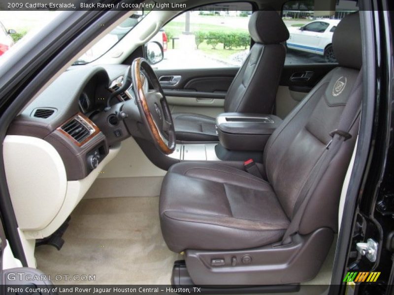 Front Seat of 2009 Escalade 