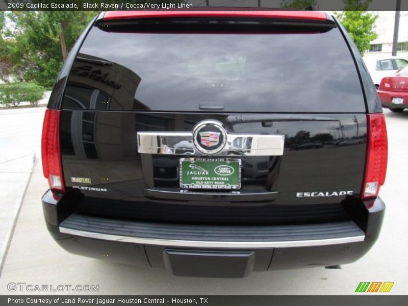 Black Raven / Cocoa/Very Light Linen 2009 Cadillac Escalade