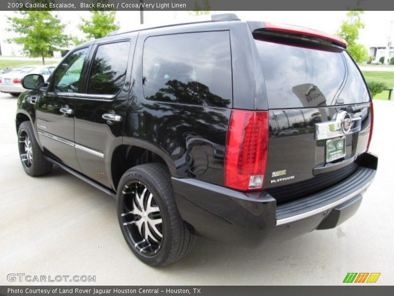 Black Raven / Cocoa/Very Light Linen 2009 Cadillac Escalade