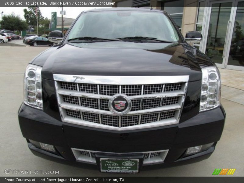 Black Raven / Cocoa/Very Light Linen 2009 Cadillac Escalade