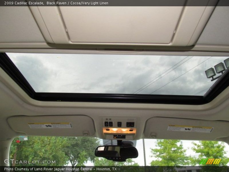 Black Raven / Cocoa/Very Light Linen 2009 Cadillac Escalade