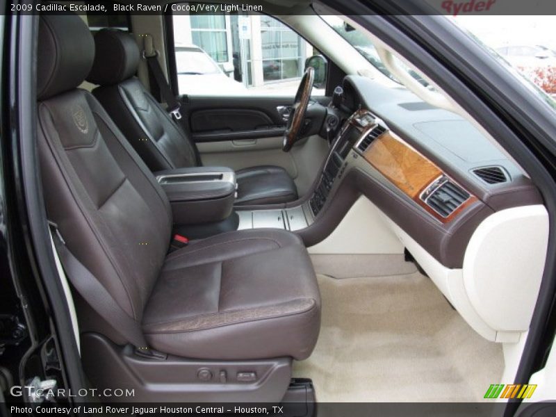 Front Seat of 2009 Escalade 