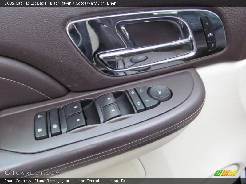 Black Raven / Cocoa/Very Light Linen 2009 Cadillac Escalade