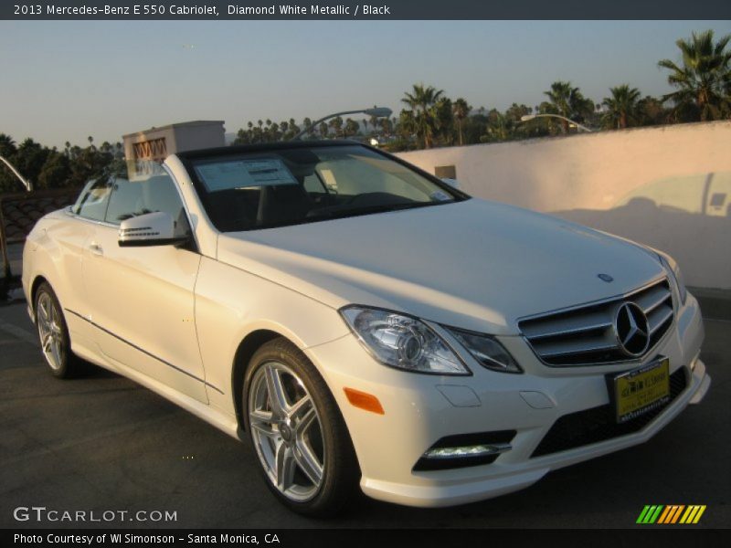 Diamond White Metallic / Black 2013 Mercedes-Benz E 550 Cabriolet