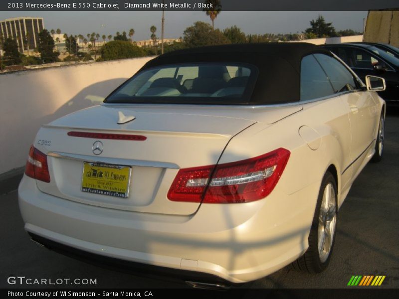 Diamond White Metallic / Black 2013 Mercedes-Benz E 550 Cabriolet