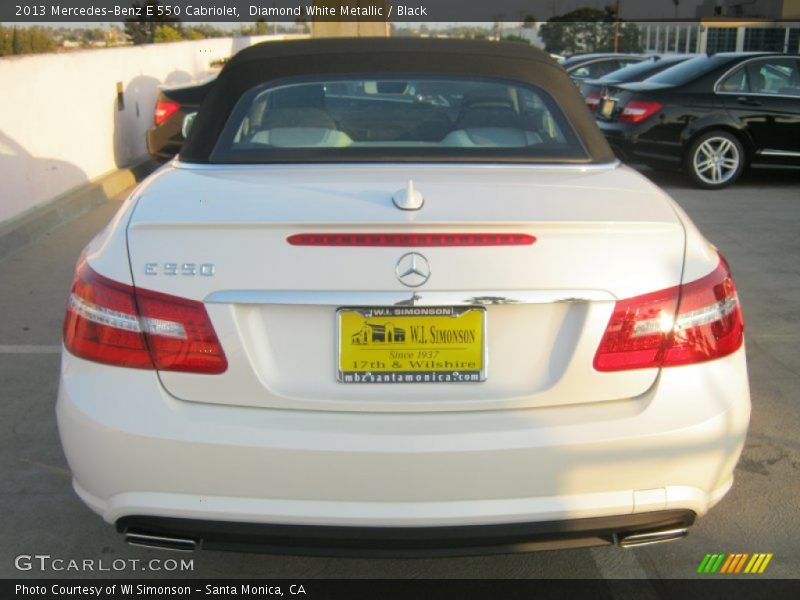 Diamond White Metallic / Black 2013 Mercedes-Benz E 550 Cabriolet