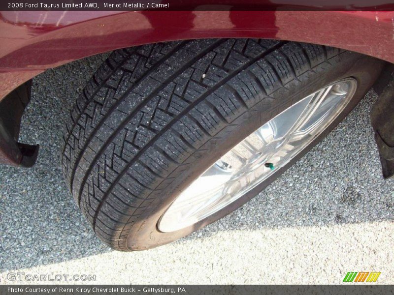 Merlot Metallic / Camel 2008 Ford Taurus Limited AWD