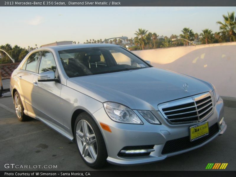 Diamond Silver Metallic / Black 2013 Mercedes-Benz E 350 Sedan