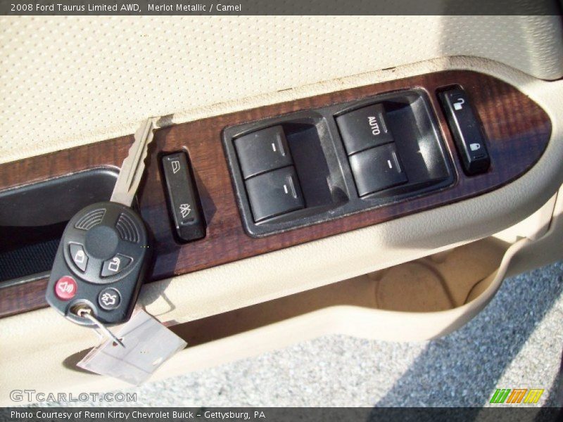 Merlot Metallic / Camel 2008 Ford Taurus Limited AWD