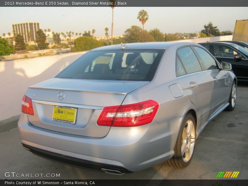 Diamond Silver Metallic / Black 2013 Mercedes-Benz E 350 Sedan