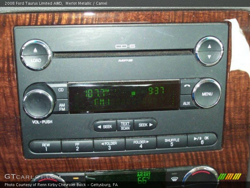 Merlot Metallic / Camel 2008 Ford Taurus Limited AWD