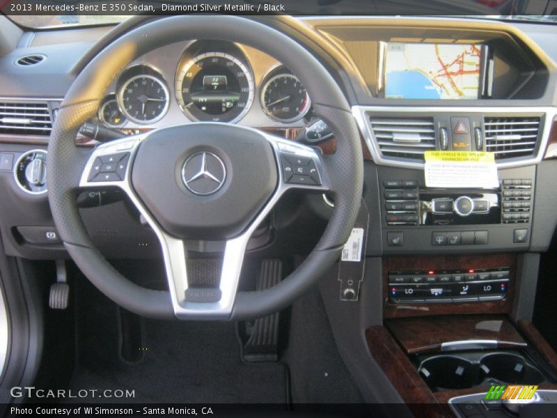 Diamond Silver Metallic / Black 2013 Mercedes-Benz E 350 Sedan