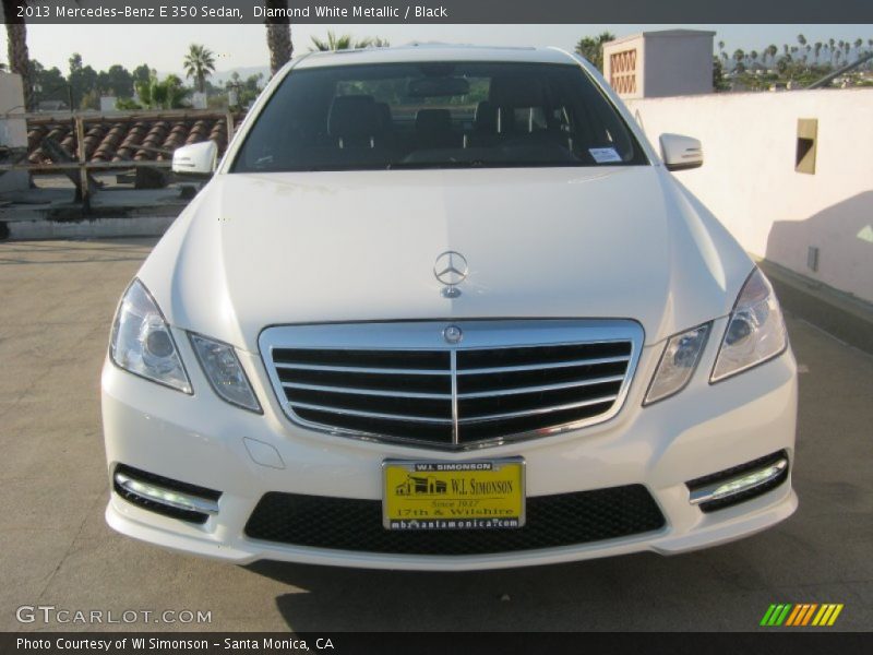 Diamond White Metallic / Black 2013 Mercedes-Benz E 350 Sedan