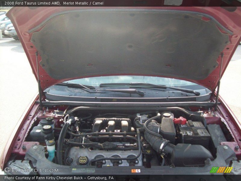 Merlot Metallic / Camel 2008 Ford Taurus Limited AWD