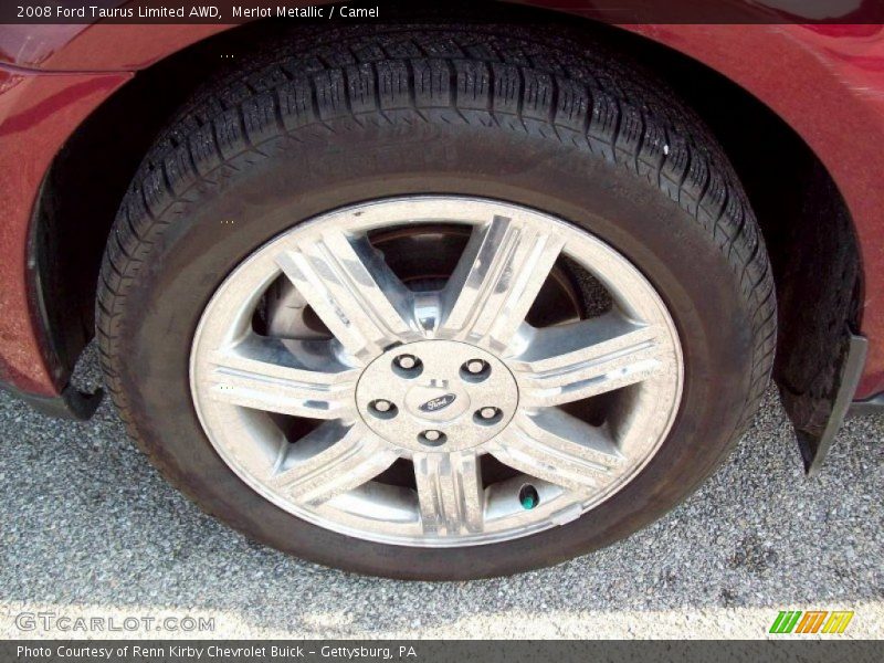 Merlot Metallic / Camel 2008 Ford Taurus Limited AWD