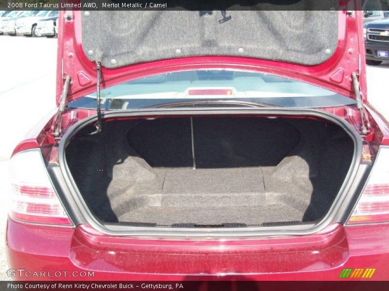 Merlot Metallic / Camel 2008 Ford Taurus Limited AWD