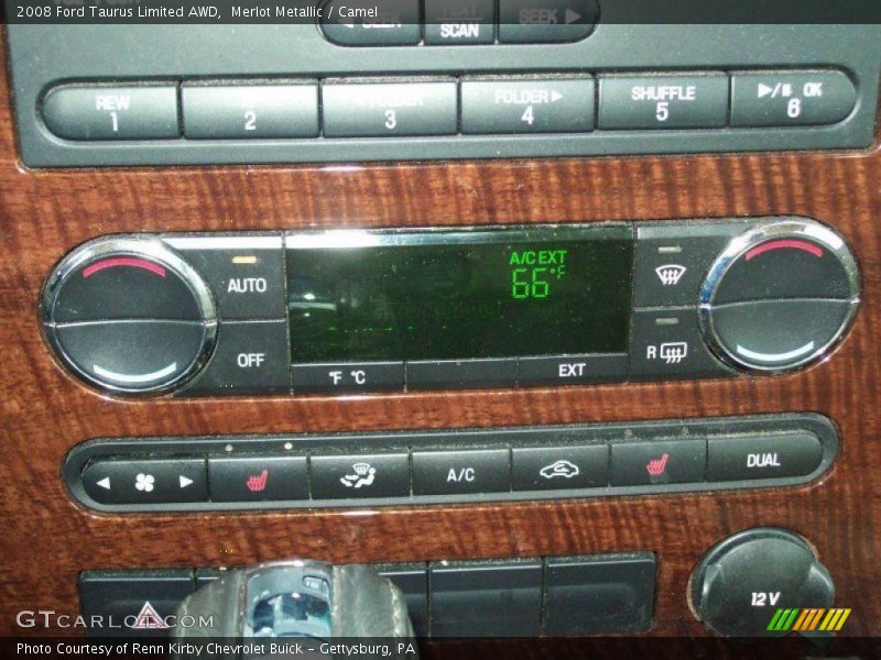 Merlot Metallic / Camel 2008 Ford Taurus Limited AWD