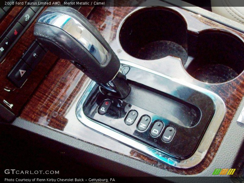 Merlot Metallic / Camel 2008 Ford Taurus Limited AWD