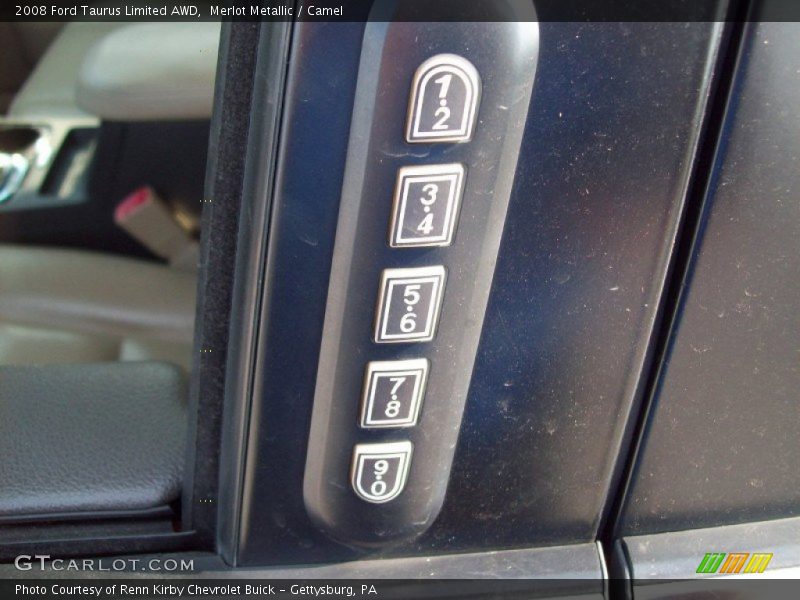 Merlot Metallic / Camel 2008 Ford Taurus Limited AWD
