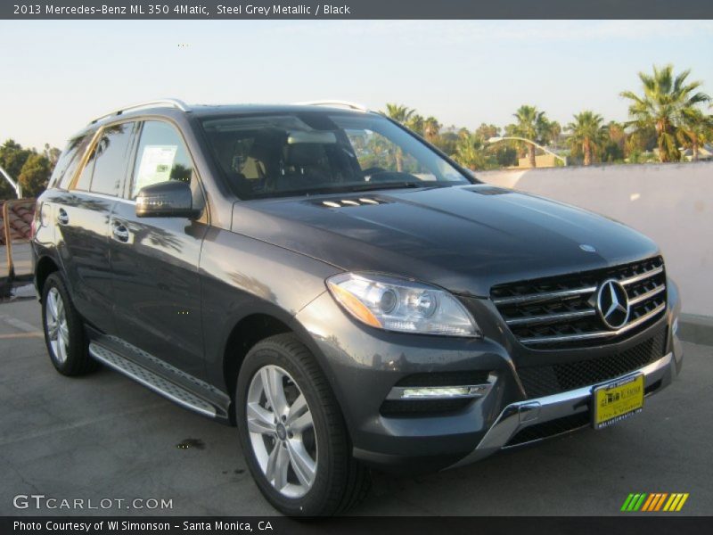 Steel Grey Metallic / Black 2013 Mercedes-Benz ML 350 4Matic