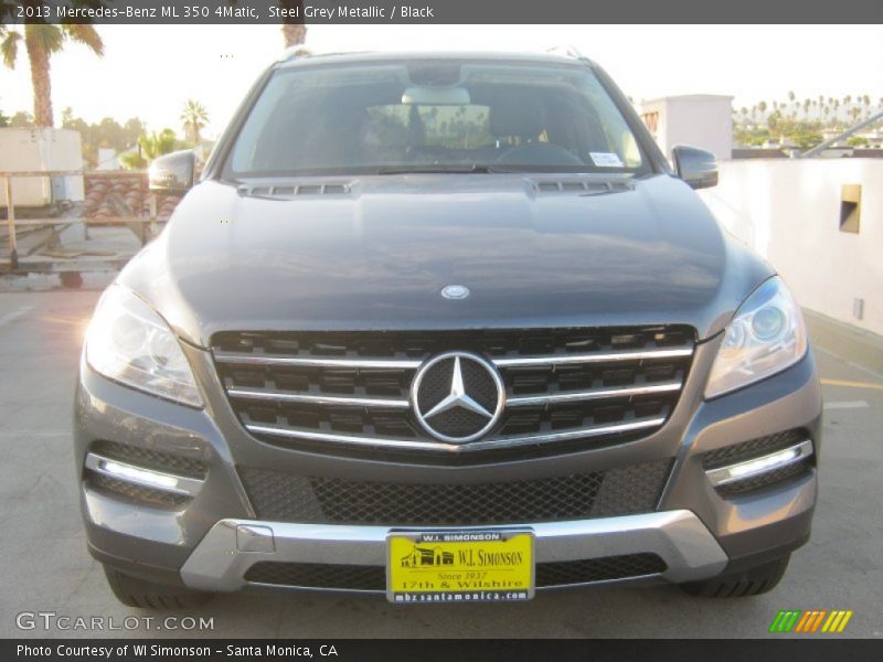 Steel Grey Metallic / Black 2013 Mercedes-Benz ML 350 4Matic